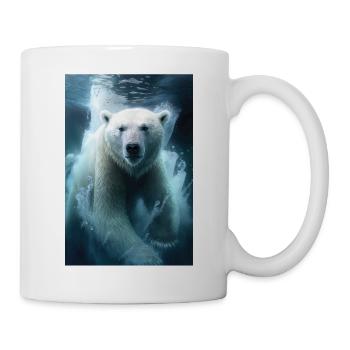 Eisbär - Tasse - Weiß - Rechts