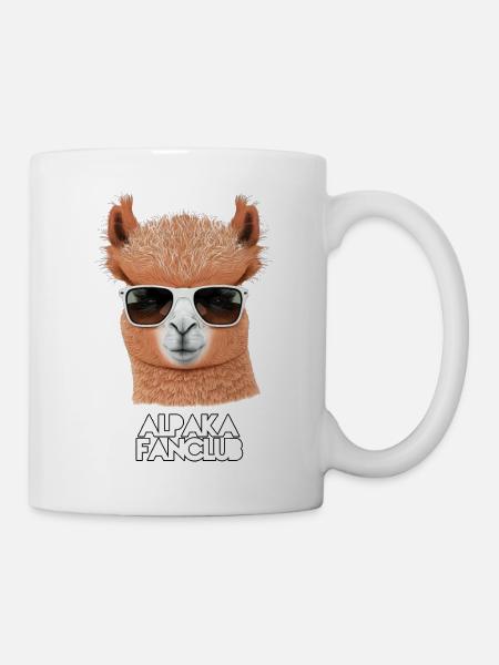 Alpaka Fanclub - Tasse - Weiß