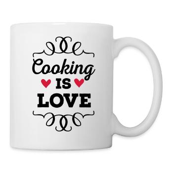 Cooking is Love - Mug - white - Right