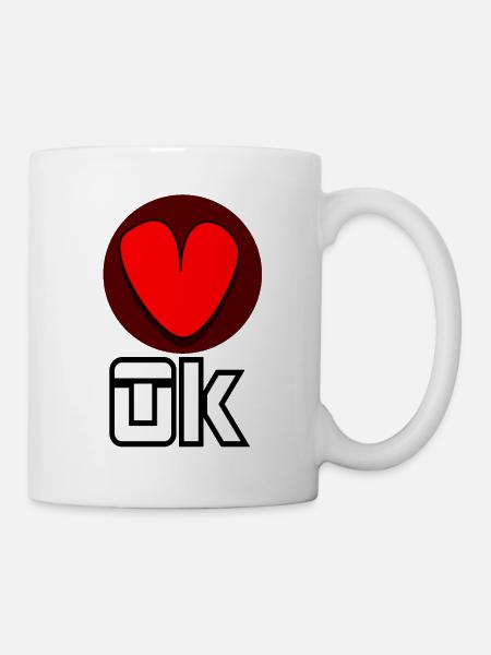 Ok - Mug blanc - blanc