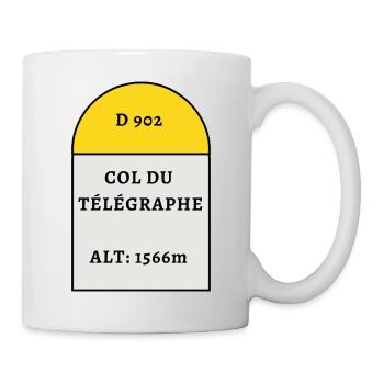 Col du Telegraphe - Mug - white - Right