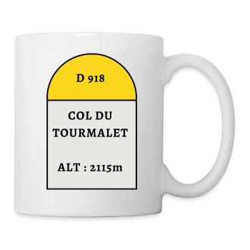 Col du Tourmalet - Mug - white - Right