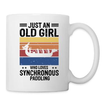 Dragon Boat Theme for Dragon Boat Paddling - Mug - white - Right