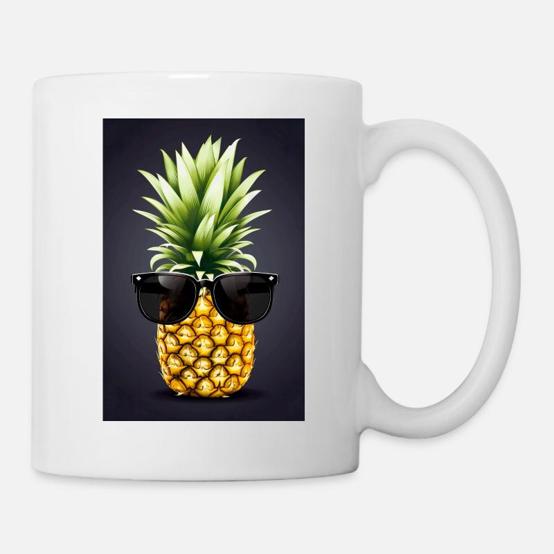 Ananas frais - Mug blanc - blanc