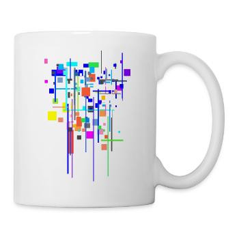 Pattern Colors - Abstract - Mug - white - Right