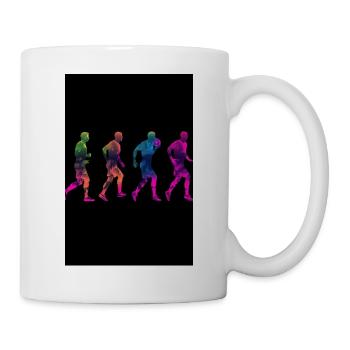 Entwicklung des Fußballs - Tasse - Weiß - Rechts
