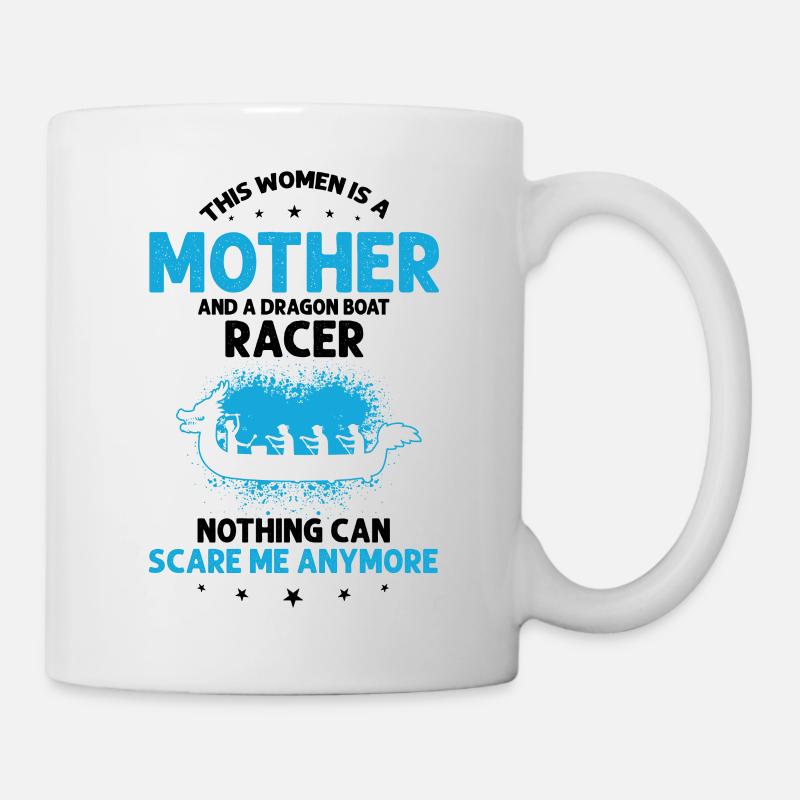 Drachenboot Trainer und Drachenboot - Tasse - Weiß