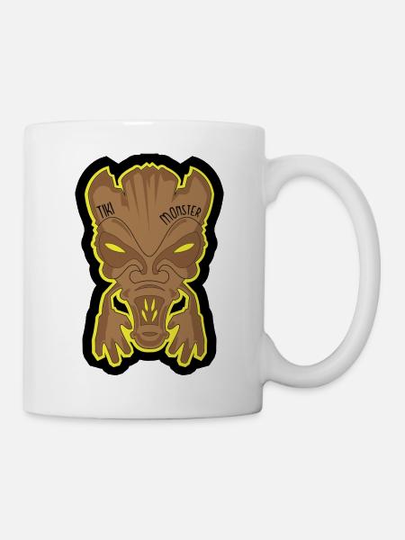 Tiki-Monster - Tasse - Weiß