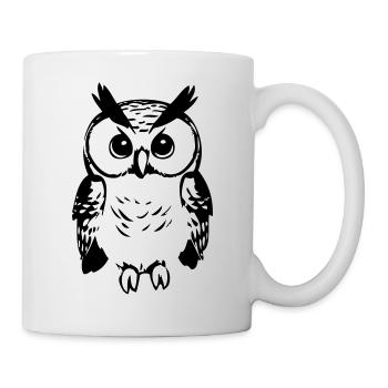 Cute owl - Mug - white - Right