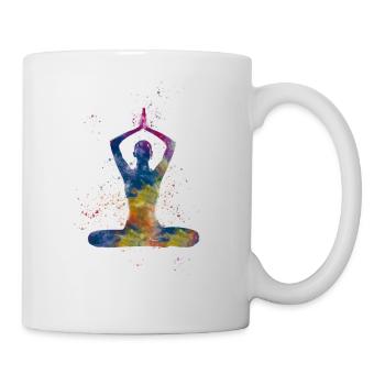 Yoga exercise - Mug - white - Right