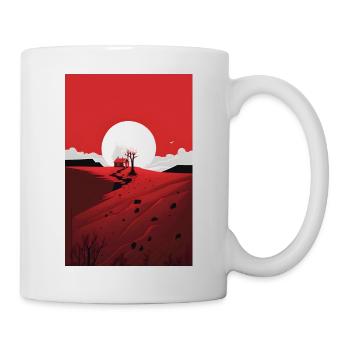 Cadeau de randonnée nature minimaliste - Mug blanc - blanc - Droite