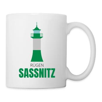 Leuchtturm Sassnitz Rügen - Tasse - Weiß - Rechts