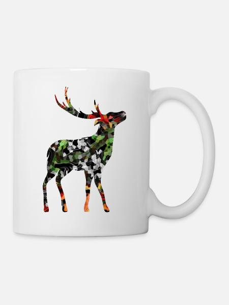 Cerf - Mug blanc - blanc