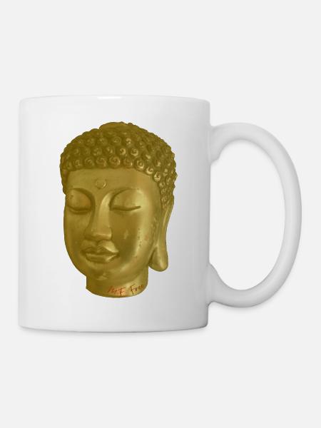 Buddha Gold - Tasse - Weiß