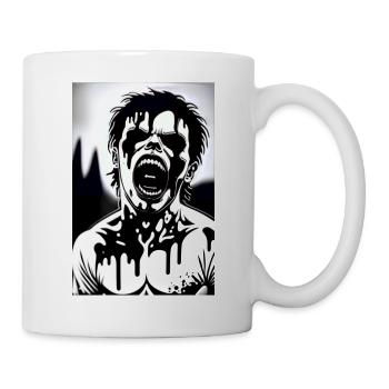 MELTING ZOMBIE MANGA 2 - Mug blanc - blanc - Droite