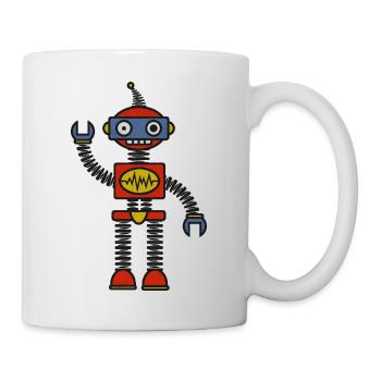 Robot - Mug blanc - blanc - Droite