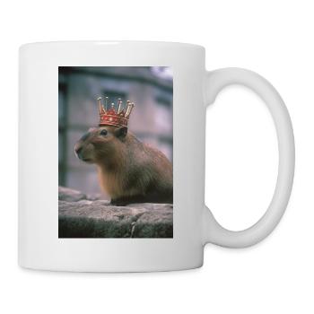 Sweet Capybara with Crown Cute Capybara - Mug - white - Right