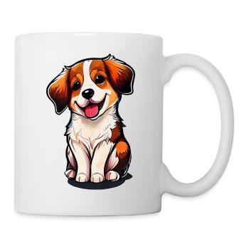 The Cute Dog, Bold and Vivid Colors - Mug - white - Right