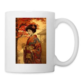 Japon Peinture Femme Japonaise Art japonais - Mug blanc - blanc - Droite