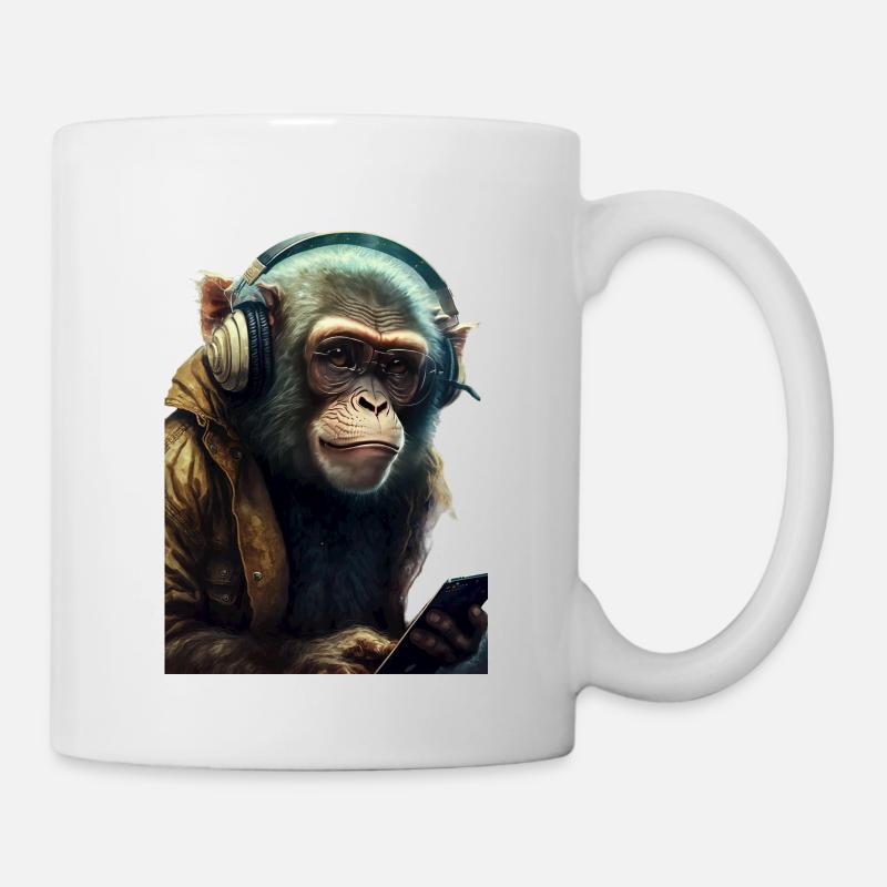 Singe - Mug blanc - blanc