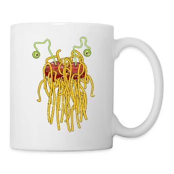 Pastafari - Flying spaghetti monster - Tasse - Weiß - Rechts