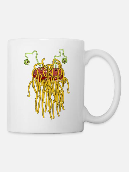 Pastafari - Flying spaghetti monster - Tasse - Weiß