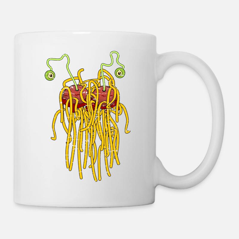 Pastafari - Flying spaghetti monster - Tasse - Weiß