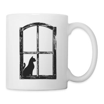 Katze - Tasse - Weiß - Rechts