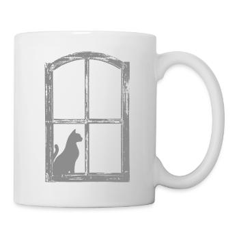 Katze - Tasse - Weiß - Rechts