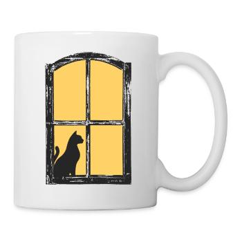 Katze - Tasse - Weiß - Rechts