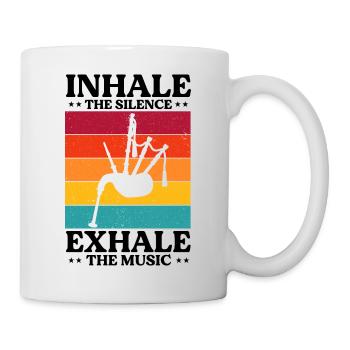 Citation de cornemuse pour les musiciens écossais et de cornemuse - Mug blanc - blanc - Droite