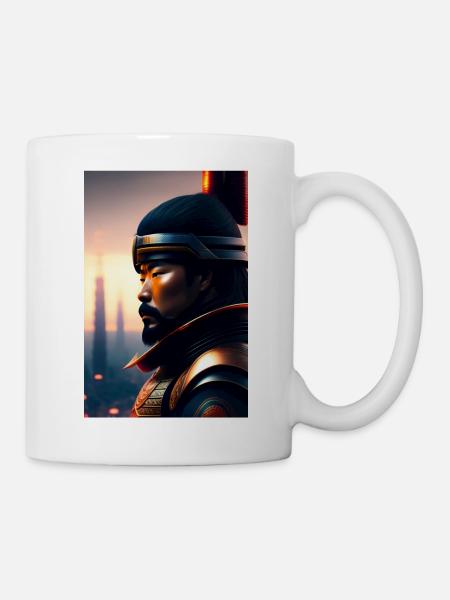 Futuristic Samurai - Mug - white