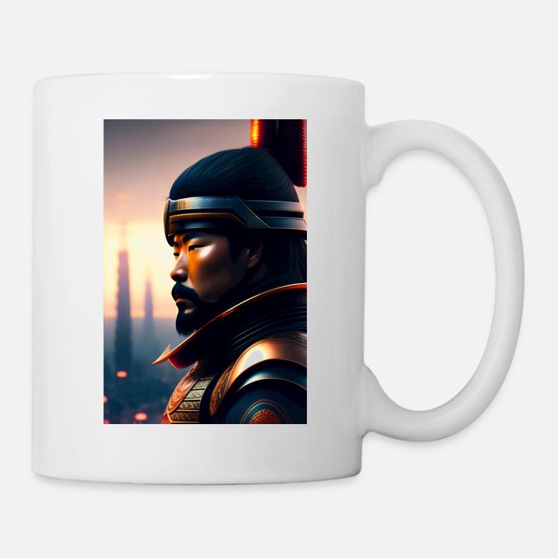 Futuristic Samurai - Mug - white