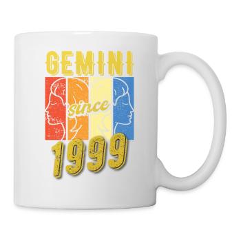 Gemini Sternzeichen 1999 Geschenk - Tasse - Weiß - Rechts