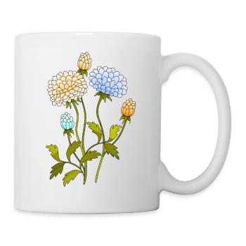 Fleur - Mug blanc - blanc - Droite