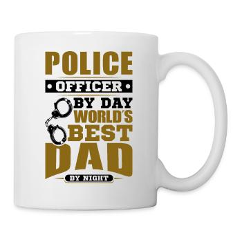 Polizei Polizist Polizeibeamte - Tasse - Weiß - Rechts