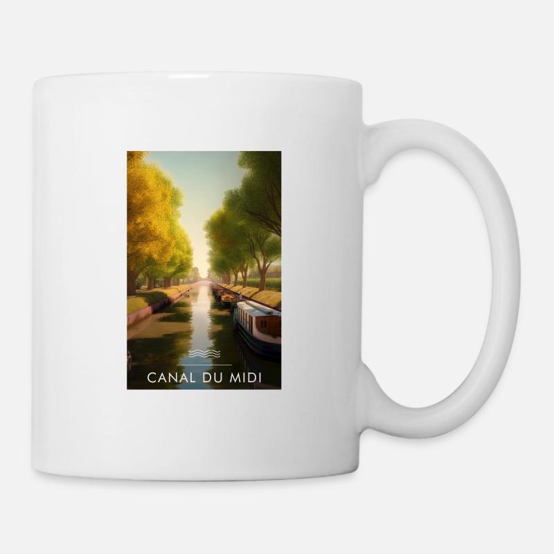 Canal du midi - Mug blanc - blanc