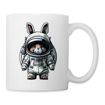 Folge dem Hasen - Tasse - Weiß - Rechts