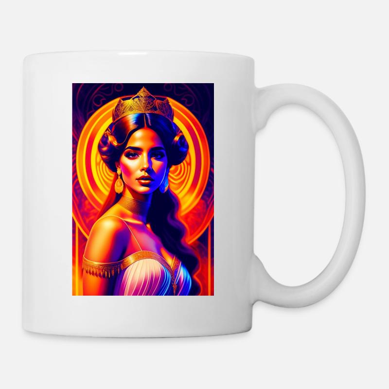 Anitta en princesse dans le style grec art nouveau - Mug blanc - blanc