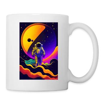 Walking in the galaxy - Mug blanc - blanc - Droite
