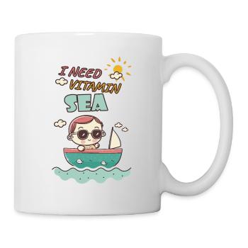 J’ai besoin de vitamine mer - Mug blanc - blanc - Droite