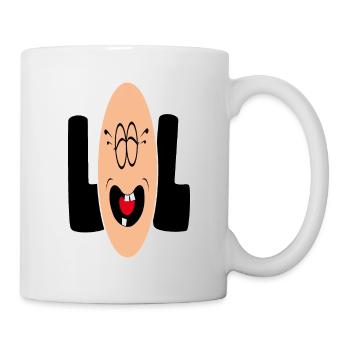 Sourrire LOL - Mug blanc - blanc - Droite