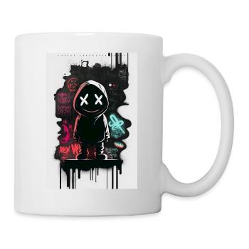 Robot Graffiti Design by ART8NS Art ON Streetwear - Mug - white - Right