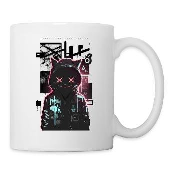 Cool Cat by ART8NS Art ON Streetwear - Tasse - Weiß - Rechts