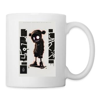 Robot Graffiti Design par ART8NS Art ON Streetwear - Mug blanc - blanc - Droite