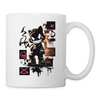 Cat Graffiti Design by ART8NS Art ON Streetwear - Tasse - Weiß - Rechts