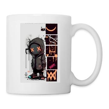 Robot Graffiti Design by ART8NS Art ON Streetwear - Mug - white - Right