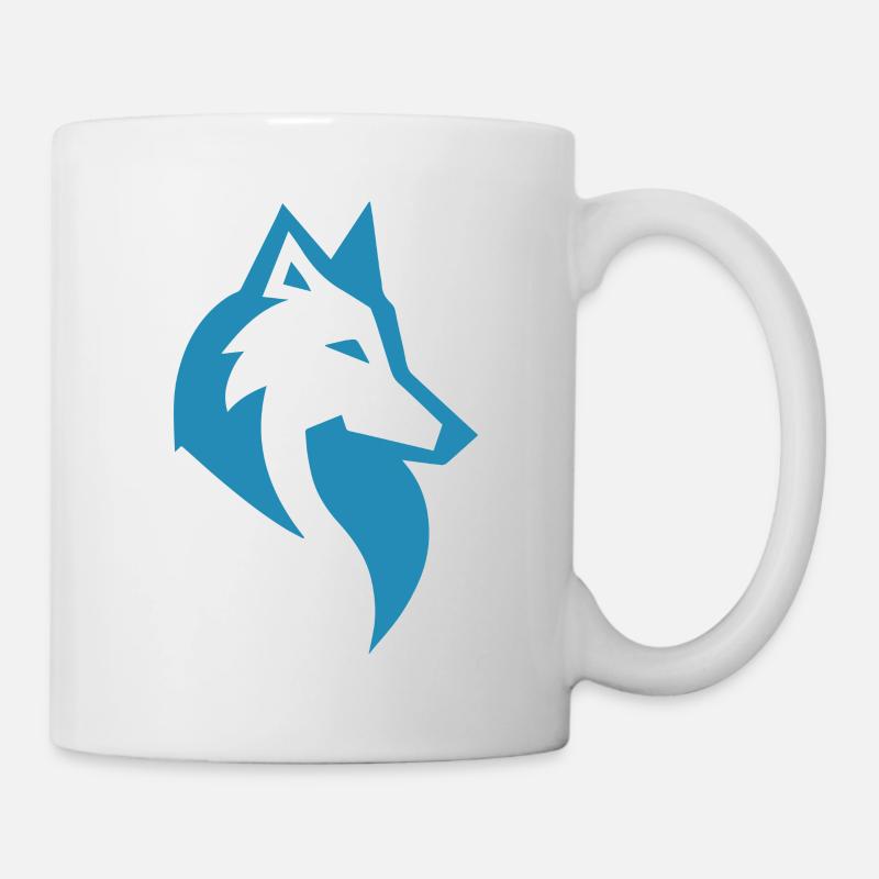 Wolf silhouette - Mug - white