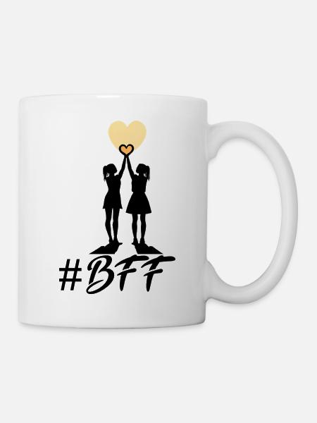 BFF best friends forever - Tasse - Weiß