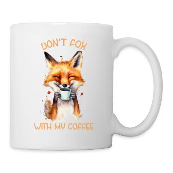Motif amusant pour tous ceux qui aiment le café et les renards - Mug blanc - blanc - Droite